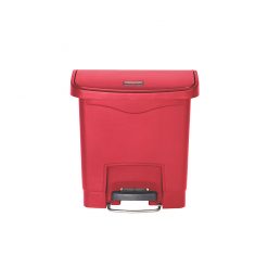 Slim Step-On Bin Front Step 15 ltr Red