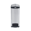 Slim Step-On Bin End Step S/S 50 ltr Black Trim