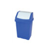 50l Plastic Swing Top Bin Blue