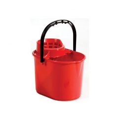 Mop Bucket With Wringer Red 12ltr