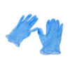 Blue Vinyl Gloves Large