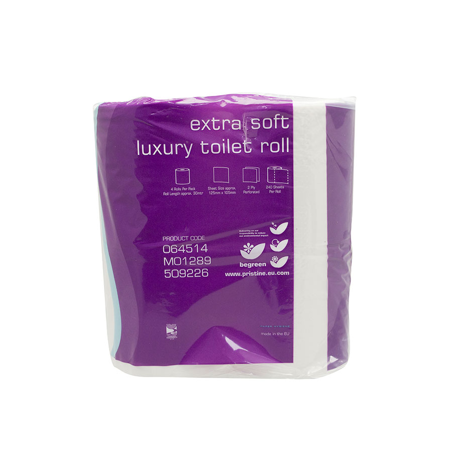 Extra Soft Luxury Toilet Tissue 2Ply White Pro Catering Equipment