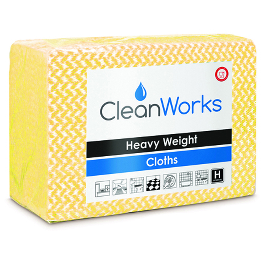 Heavy Weight Hygiene Cloth Yellow 80gsm 1 Heavy Weight Hygiene Cloth Yellow 80gsm