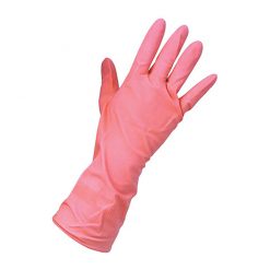 Keep Clean Rubber Household Gloves Pink XL