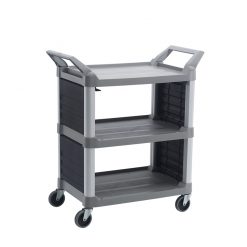 Utility Service Cart Platinum Solid End