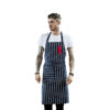 Sharp Navy Stripe Apron
