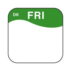 Daymark label Friday Permanent Square 1.9cm