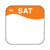 Daymark label Saturday Permanent Square 1.9cm