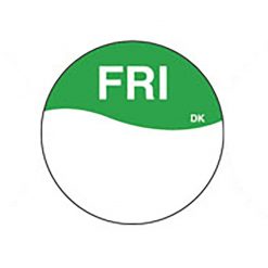 Daymark label Friday Permanent Round 1.9cm