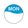 Daymark label Monday Permanent Round 1.9cm