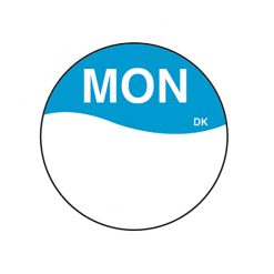 Daymark label Monday Permanent Round 1.9cm
