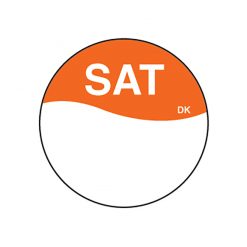 Daymark label Saturday Permanent Round