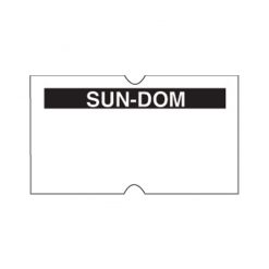 Daymark Date Gun label Sunday Permanent 1 Line