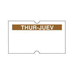 Daymark Date Gun label Thursday Permanent 1Line