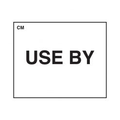 Daymark Date Gun label Use By Freezable 2 Line