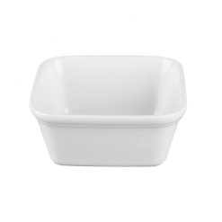 Cookware Dish Square White Stackable 12cm