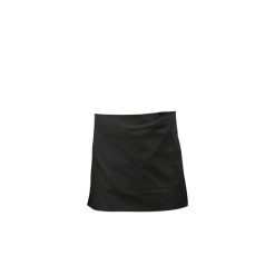 Black Short Apron W/ Split Pocket  70cm x 37cm