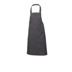 Navy Butchers Stripe Bib Apron 70cm X 100cm
