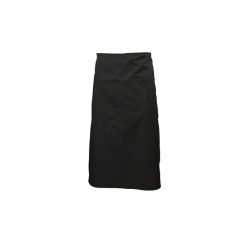 Black Waist Apron W/ Split Pocket 70cm Long