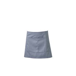Grey Short Apron W/ Split Pocket 70 x 37cm