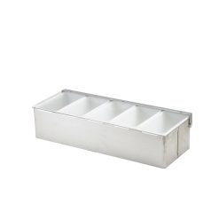 GenWare 5 Part Stainless Steel Condiment Holder