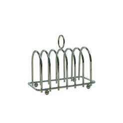 Chrome Horseshoe 6 Slice Toast Rack