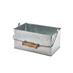 Galvanised Steel Rectangular Table Caddy 24.5x15.5x12.5cm