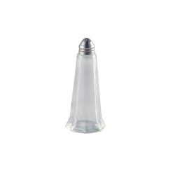Glass Lighthouse Pepper Shaker Silver Top