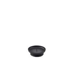Pillar Candle Holder Black 90mm Dia