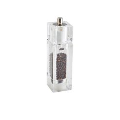 GenWare Clear Square Combi Pepper Grinder/ Salt Shaker