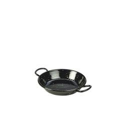 Black Enamel Miniature Paella Pan 12cm