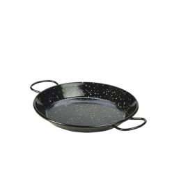 Black Enamel Paella Pan 20cm
