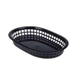 Fast Food Basket Black 27.5 x 17.5cm