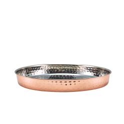 GenWare Hammered Copper Plated Presentation Plate 25cm