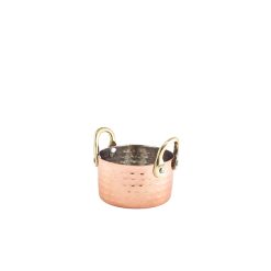 Mini Hammered Copper Casserole Dish 8.2 x 5cm