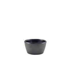 GenWare Melamine Matt Black Ripple Ramekin 56ml/ 2oz