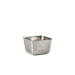 GenWare Stainless Steel Square Hammered Ramekin 71ml/ 2.5oz