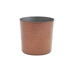 Stainless Steel Serving Cup 8.5 x 8.5cm Hammered Copper