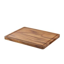 Genware Acacia Wood Serving Board 34 x 22 x 2cm