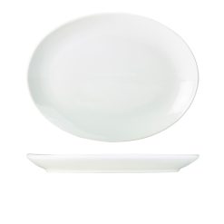 Genware Porcelain Oval Plate 36cm/ 14"