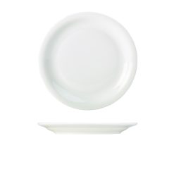Genware Porcelain Narrow Rim Plate 26cm/ 10.25"