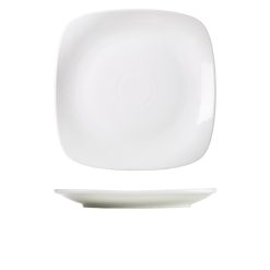 Genware Porcelain Rounded Square Plate 29cm/ 11.5"