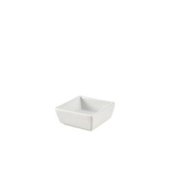 Genware Porcelain Square Dish 8.5 x 3.5cm/ 3.25 x 1.4"
