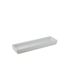 Genware Porcelain Rectangular Dish Holder 28 x 8cm/ 11 x 3.25"
