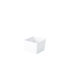 Genware Porcelain Square Dish 6.4 x 4.8cm/ 2.5 x 2"
