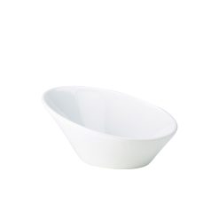 Genware Porcelain Oval Sloping Bowl 21cm/ 8.25"