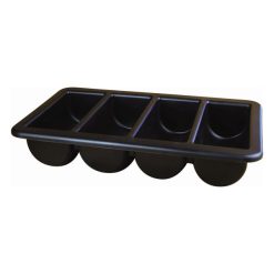 Cutlery Tray/Box 1/1 Black 13" X 21"