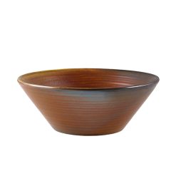 Terra Porcelain Rustic Copper Conical Bowl 16cm