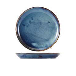 Terra Porcelain Aqua Blue Coupe Plate 24cm