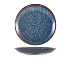 Terra Porcelain Aqua Blue Deep Coupe Plate 25cm